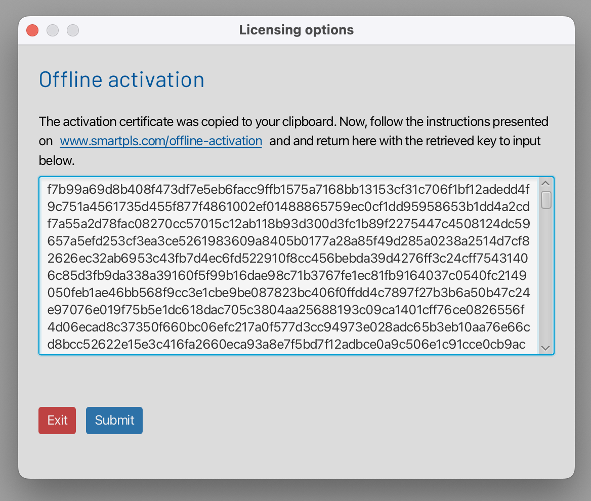 Offline activation step 5 Offline activation step 5